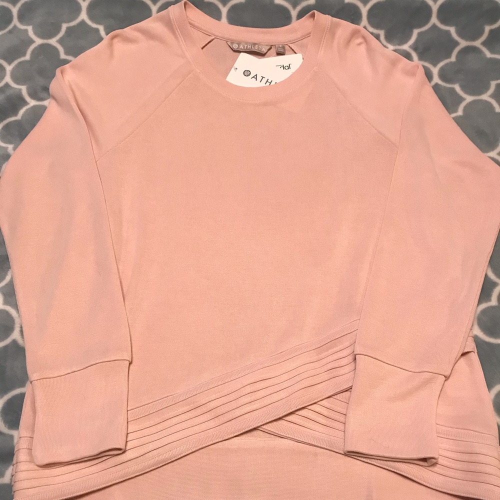 Athleta Serenity Criss Cross Sweatshirt